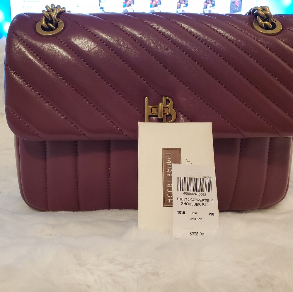 Henri Bendel Shoulder Bag - Burgundy